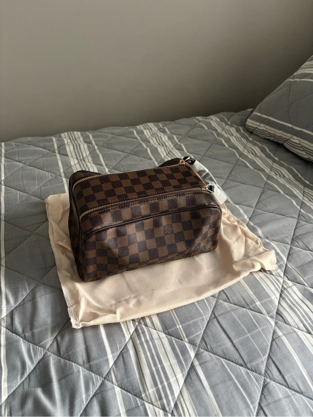 barely used LV cosmetic bag
